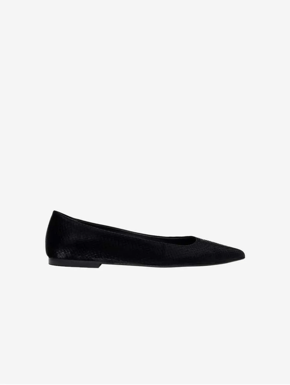 10:30am Running Between Offices Vegan Leather Flats | Black