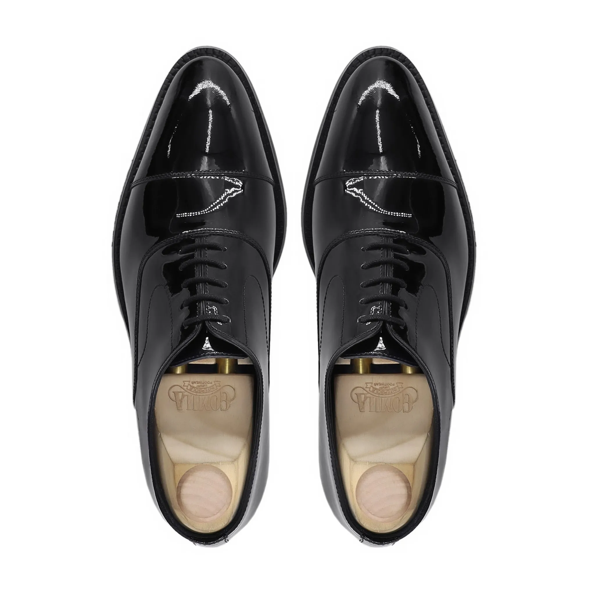 Aang - Men's Black Patent Leather Oxford Shoe