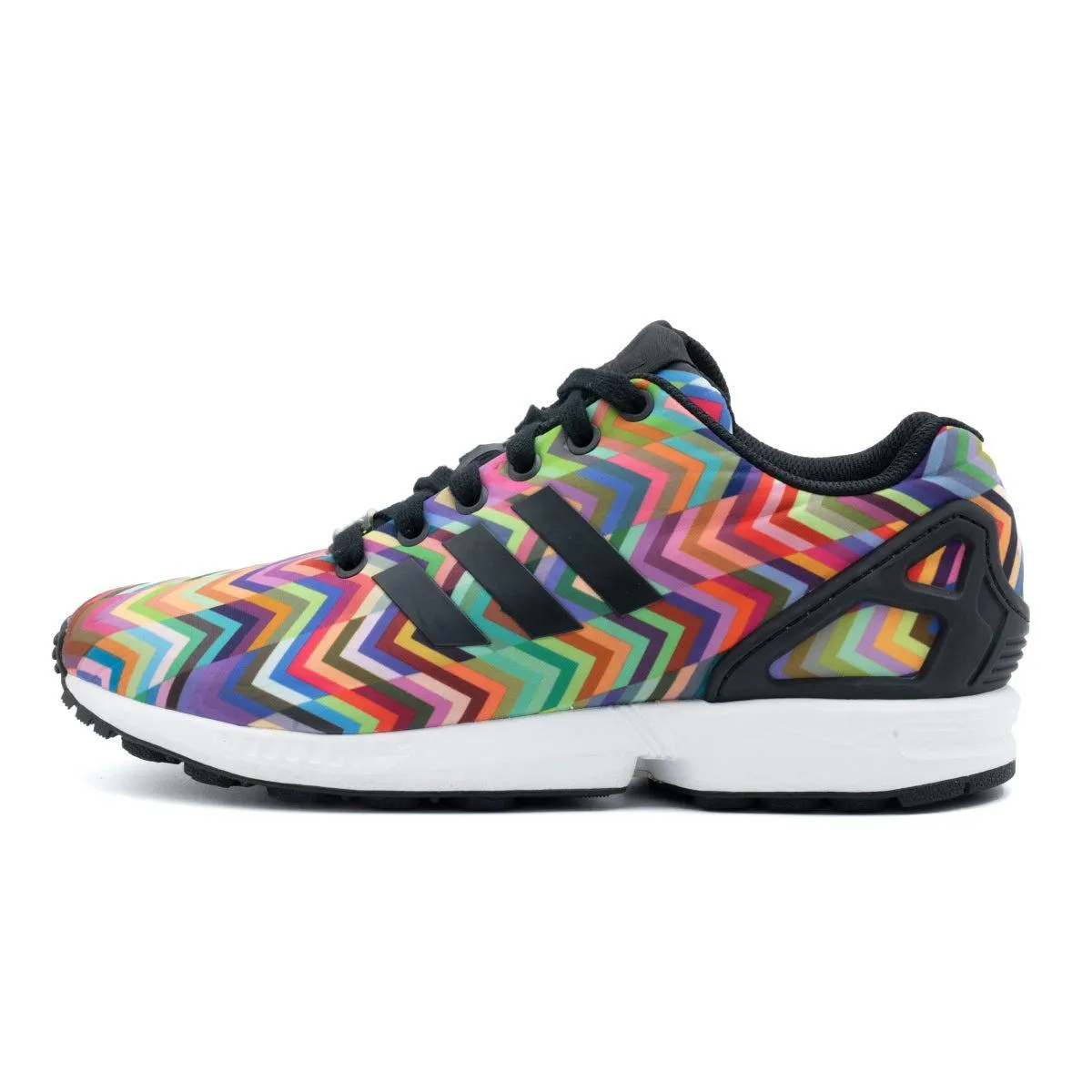 Adidas Zx Flux Chevron Prism Sport Shoes Fabric Multicolour Colour For Women