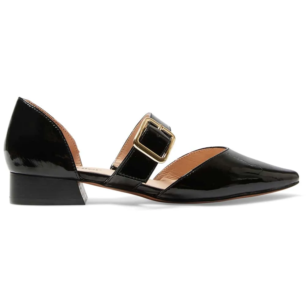 Adore Flat in Black Patent