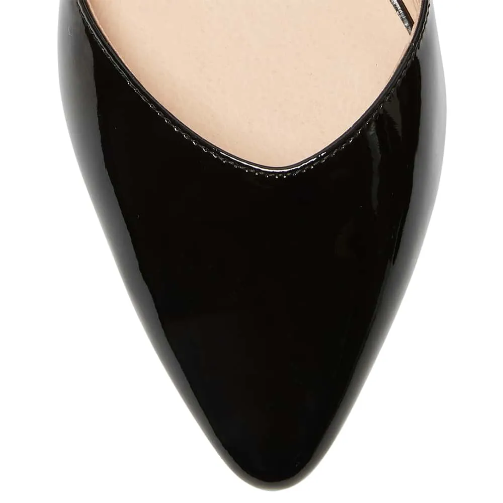 Adore Flat in Black Patent