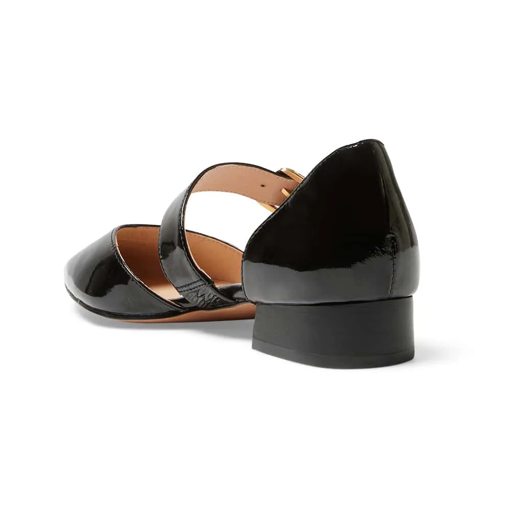 Adore Flat in Black Patent