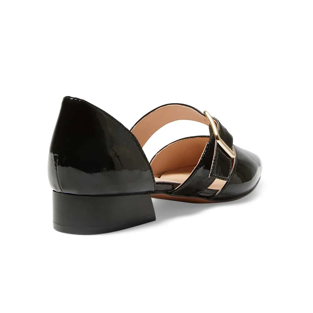 Adore Flat in Black Patent