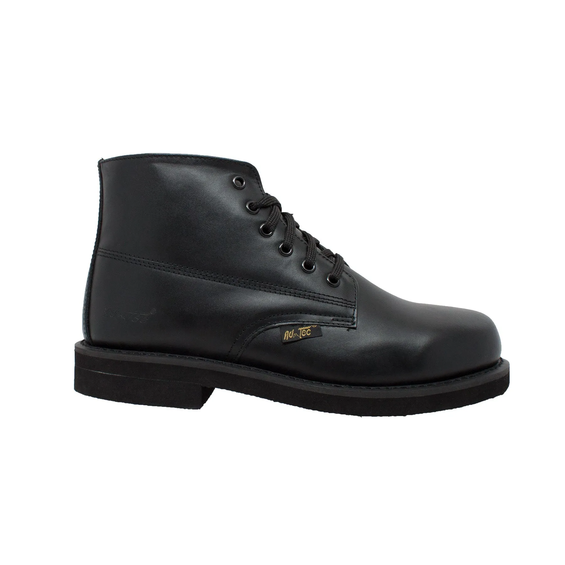 AdTec Mens Black Amish Boot Full Grain Leather Work