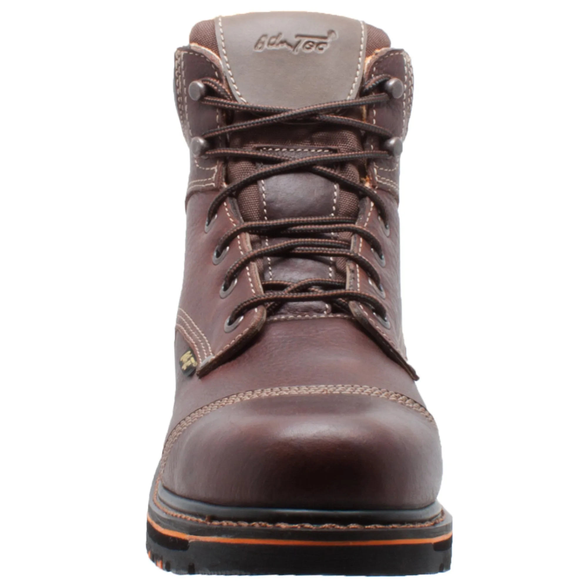 Adtec Mens Dark Brown 6in Comfort Leather Work Boots