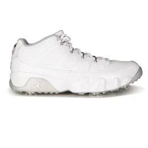 Air Jordan 9 Chrome Golf Shoes White/Metallic Silver/Wolf Grey - AW24