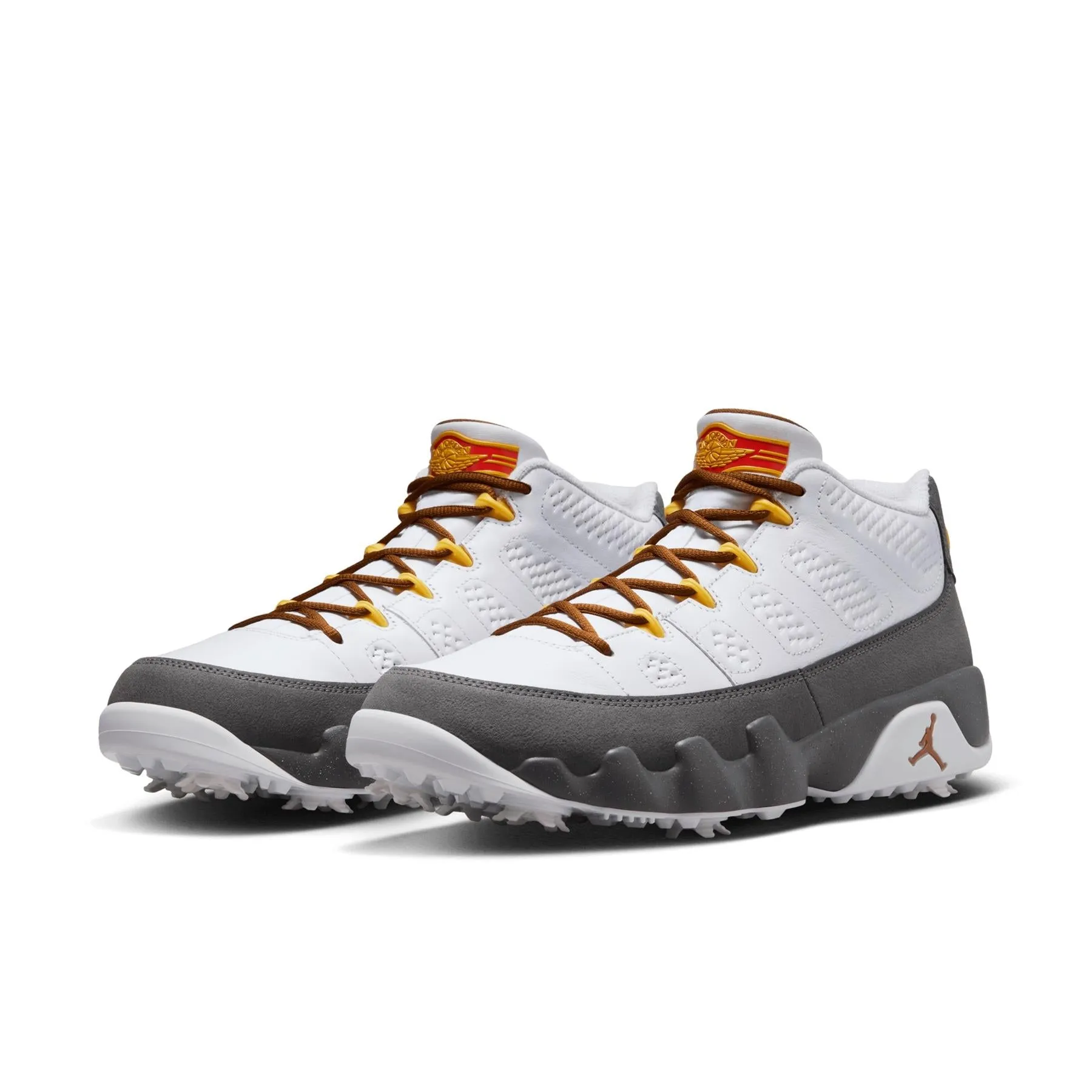 Air Jordan 9 NRG Retro Golf Shoes White/University Gold/Cool Grey - AW24