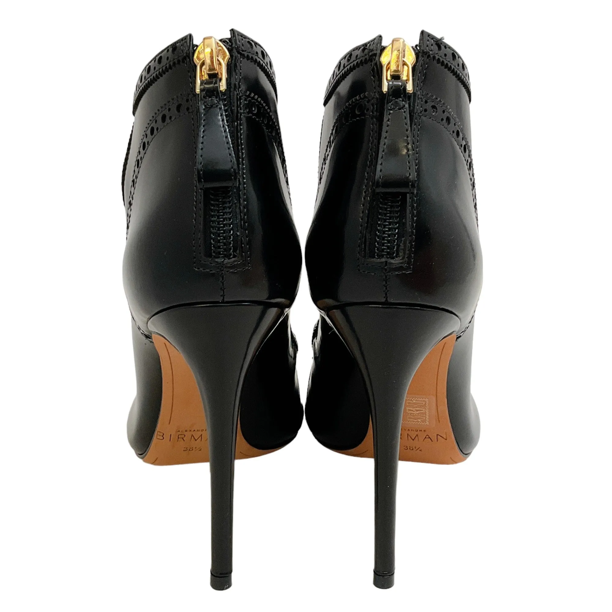 Alexandre Birman Black Leather Louise Oxford Pumps