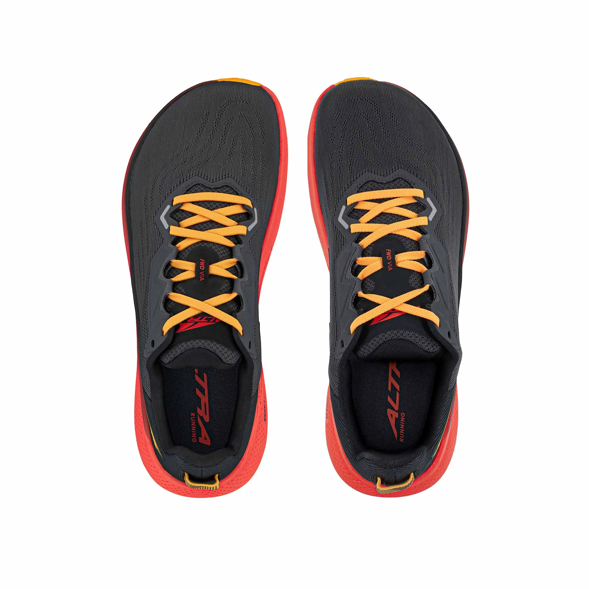 Altra | Men's FWD Via Road Running Shoes - Black/Orange