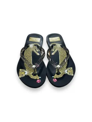 Animal Print Sandals Flip Flops Kate Spade, Size 5