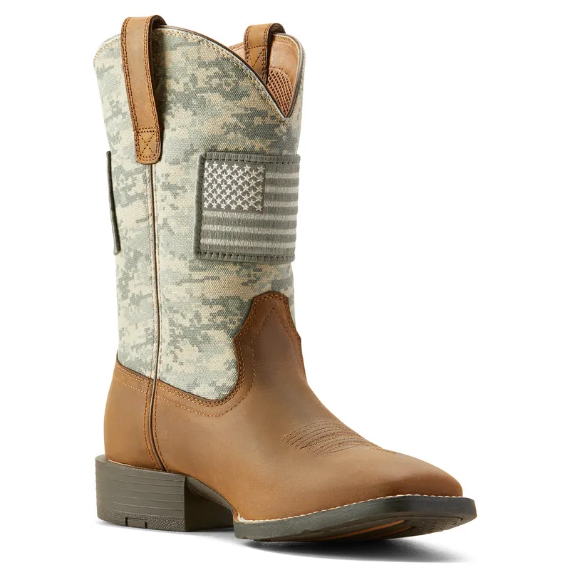 'Ariat' Men's Sport Patriotic Western Square Toe - Camo