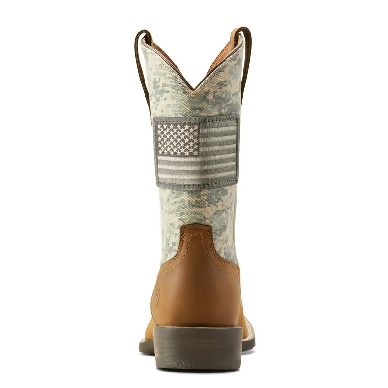 'Ariat' Men's Sport Patriotic Western Square Toe - Camo