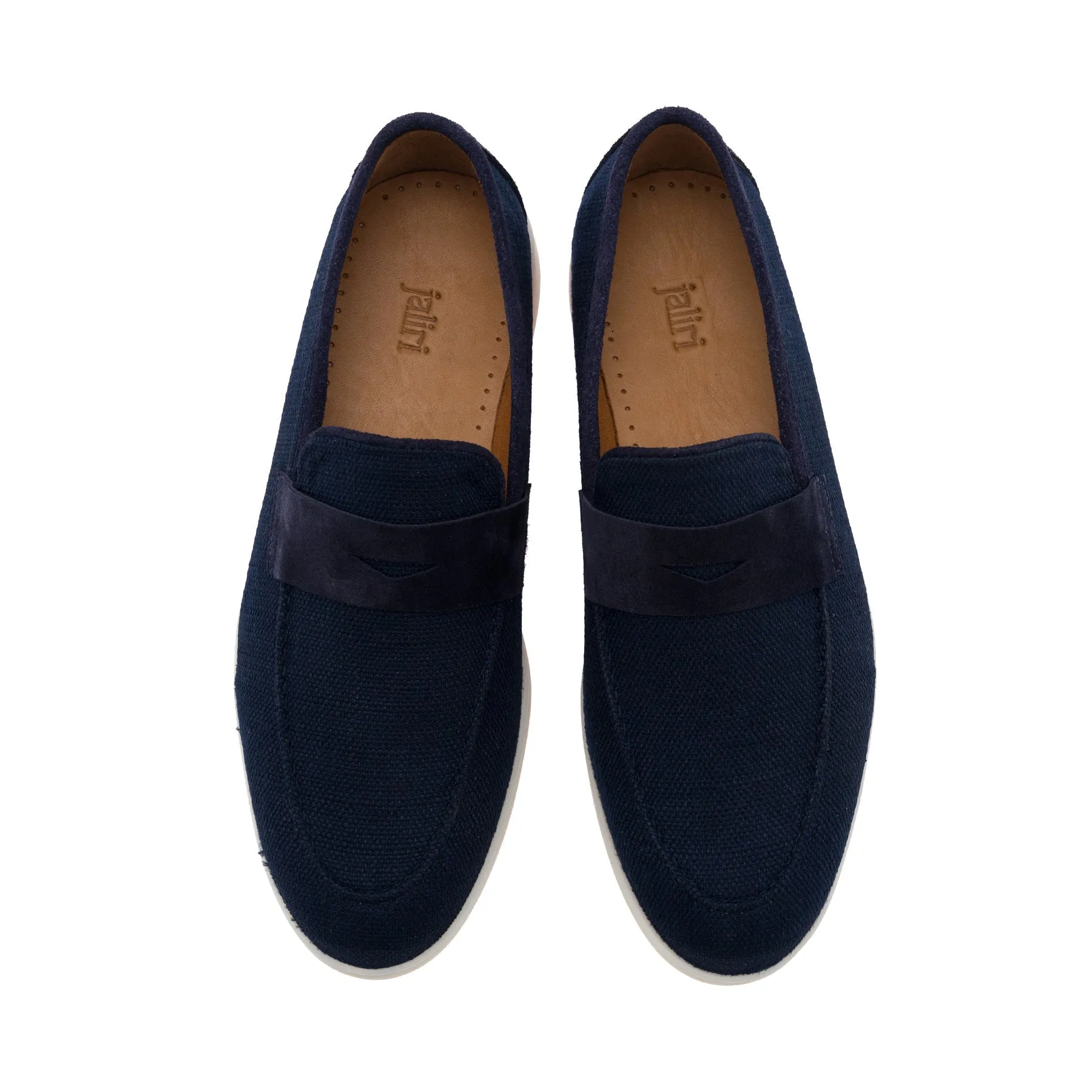 Atlas Navy Blue Suede Loafer