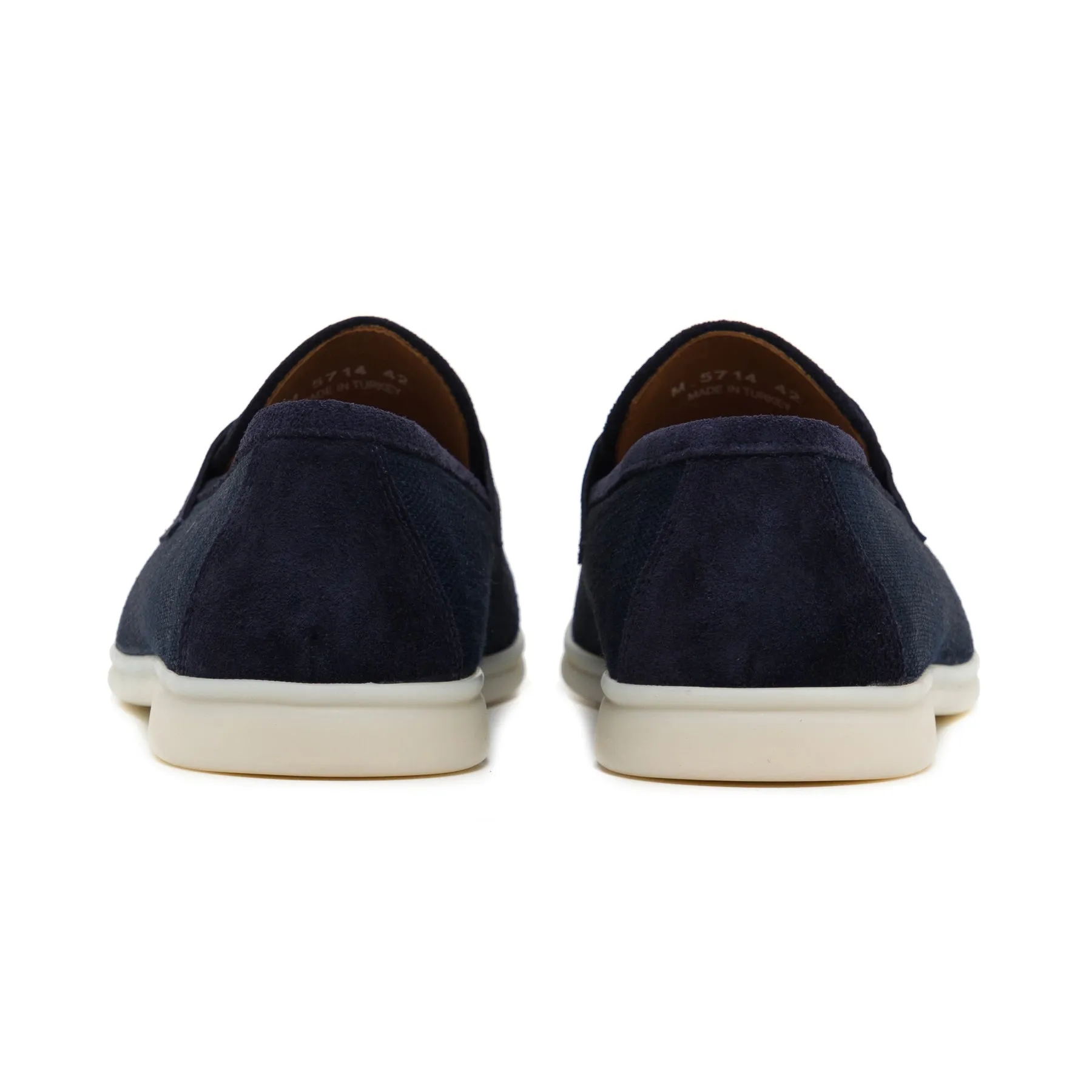 Atlas Navy Blue Suede Loafer