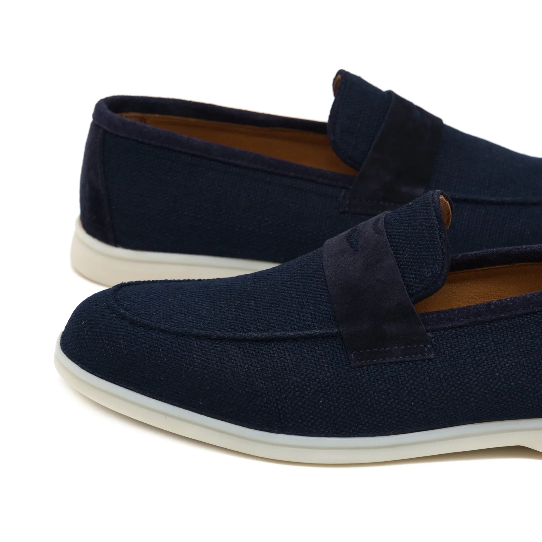 Atlas Navy Blue Suede Loafer