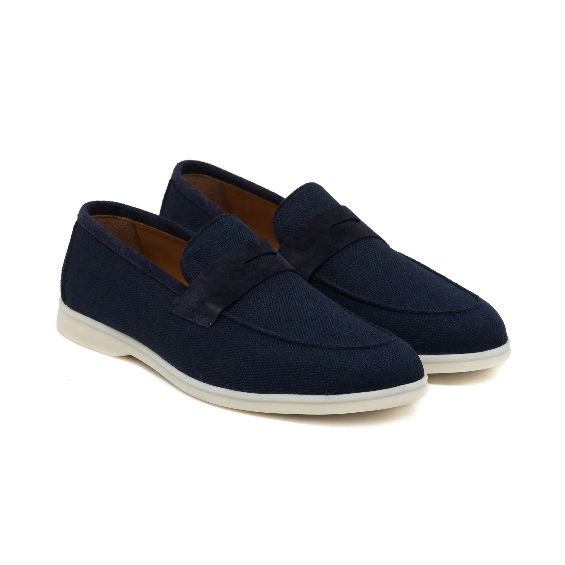 Atlas Navy Blue Suede Loafer