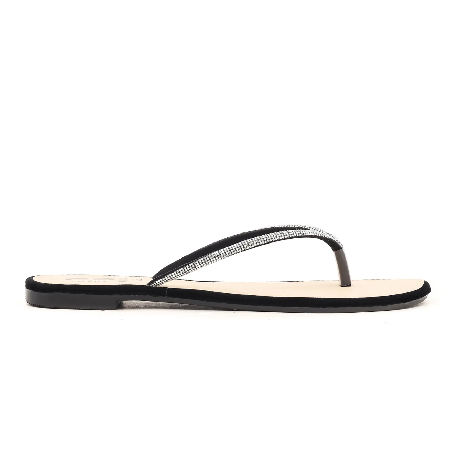 Black Casual Chappal CL1232