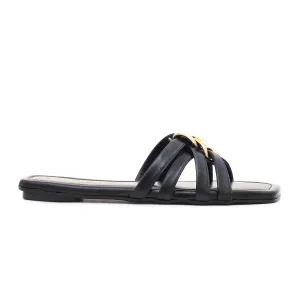 Black Casual Slipper CL1740