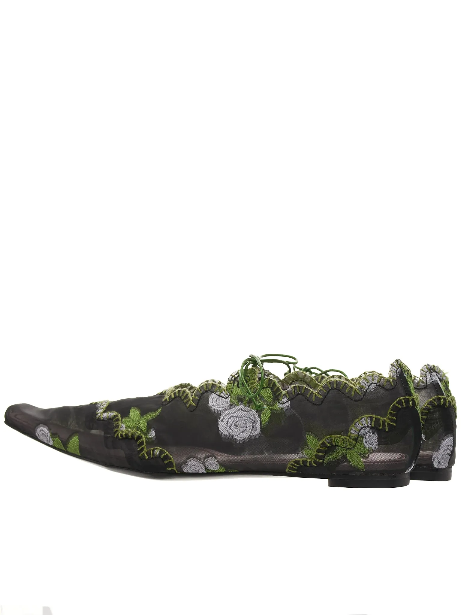 Black Floral Mary Janes (00FF01JK-BLACK-FLORAL)