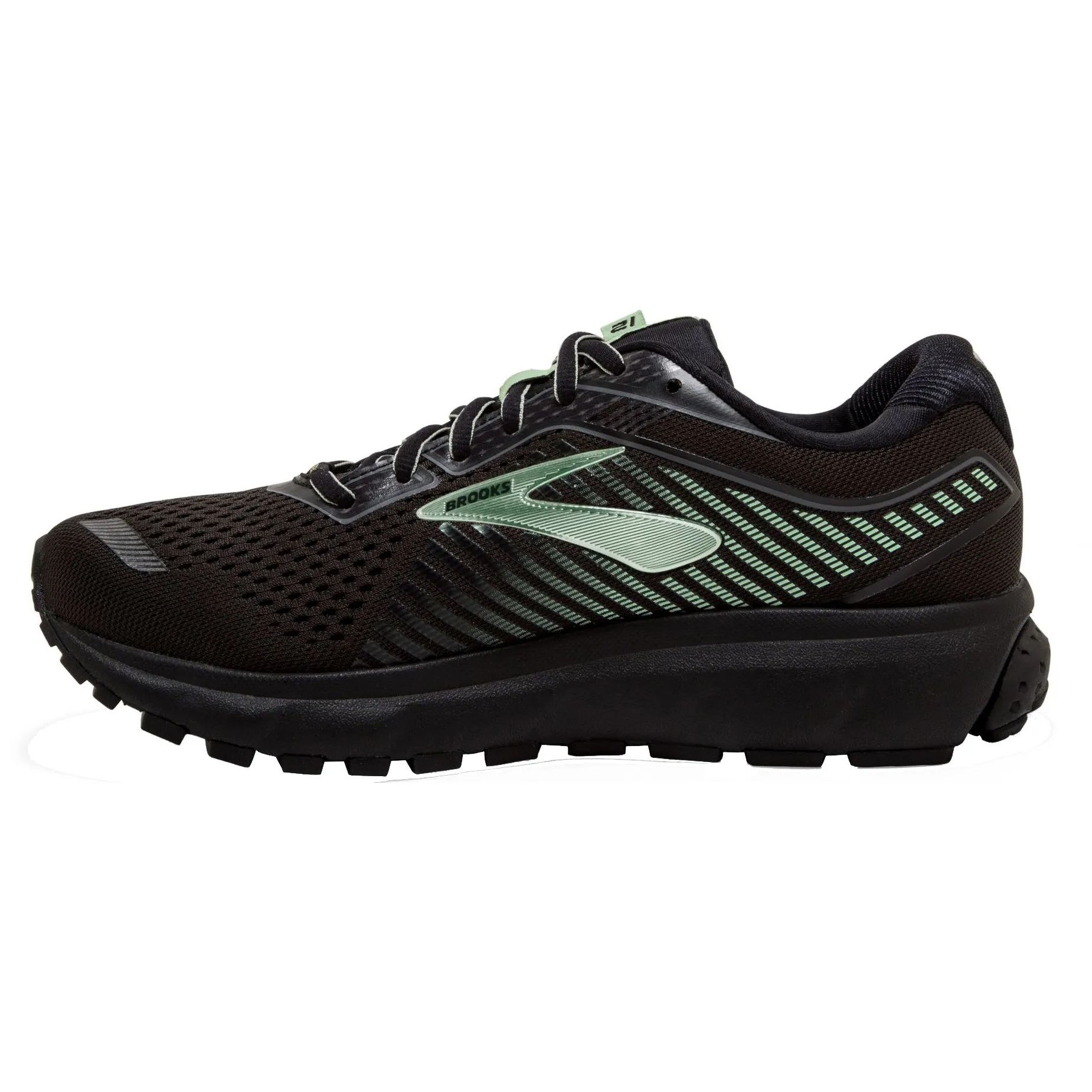 Brooks Ghost GTX 12 Black-Aqua Womens Running Shoes