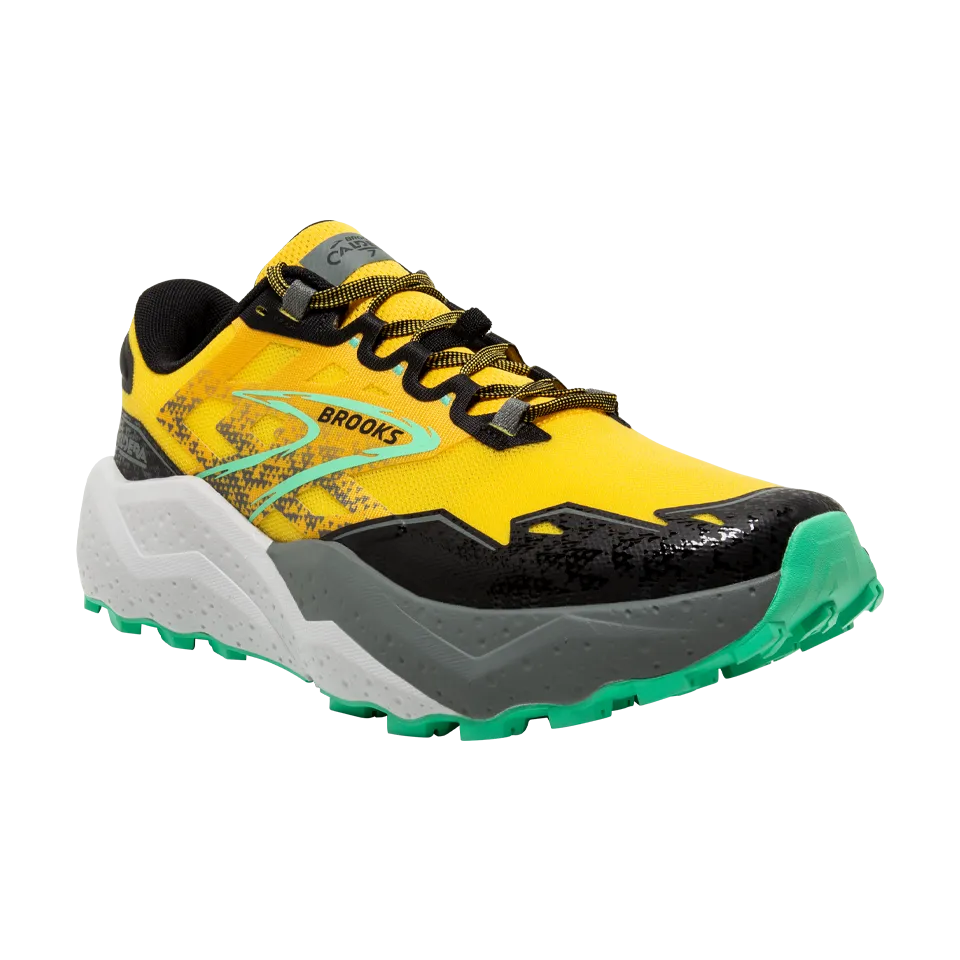 Brooks Men's Caldera 7 Lemon Chrome/Black/Springbud