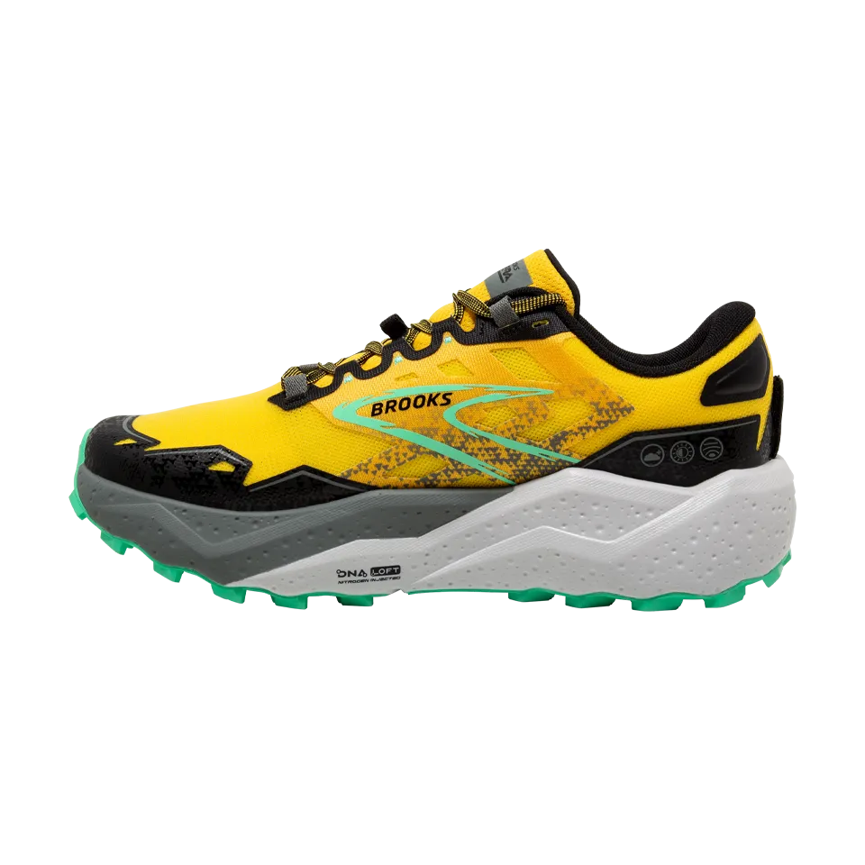 Brooks Men's Caldera 7 Lemon Chrome/Black/Springbud