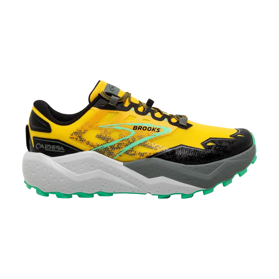 Brooks Men's Caldera 7 Lemon Chrome/Black/Springbud