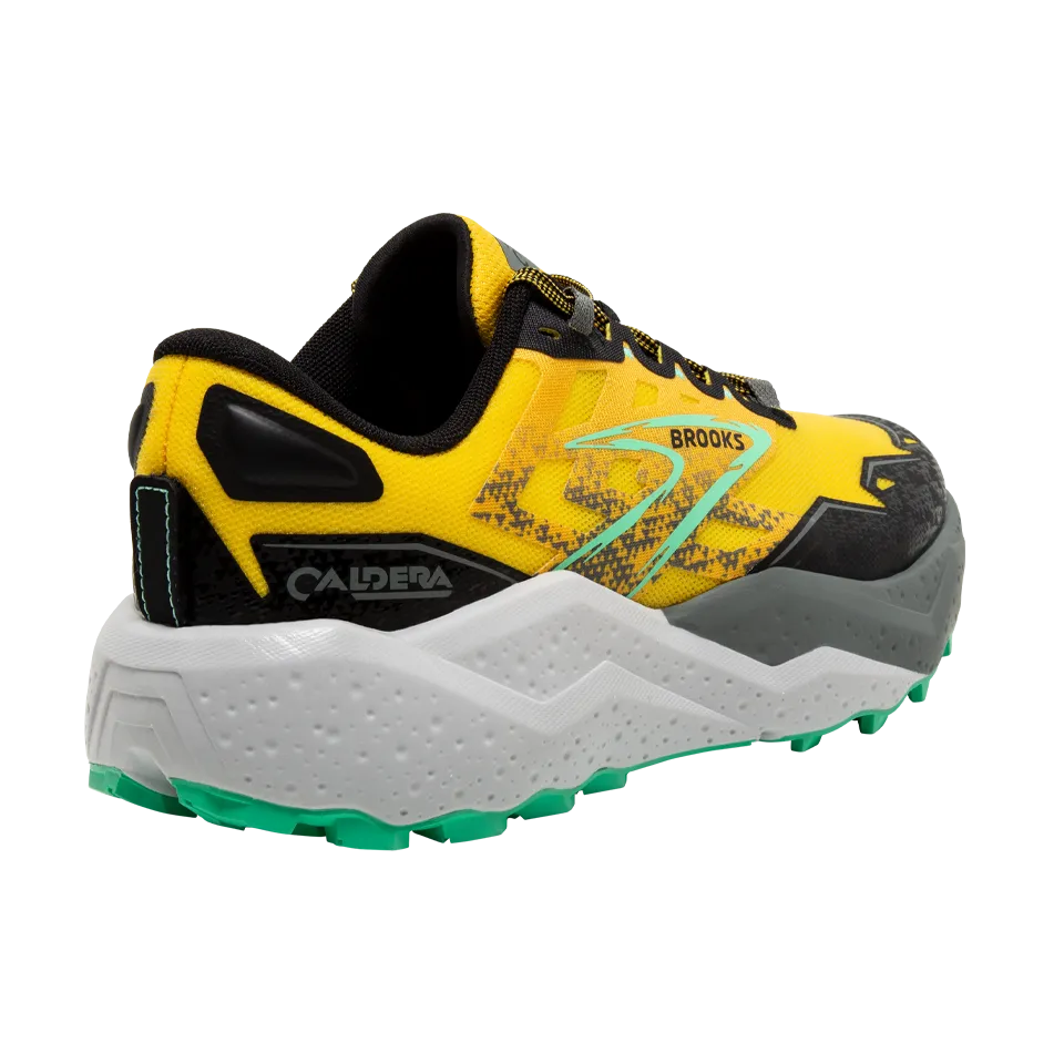 Brooks Men's Caldera 7 Lemon Chrome/Black/Springbud