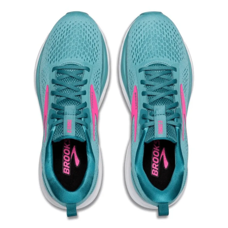 Brooks Trace 3 Women's Running Shoes AW24 Aqua/Storm/Pink