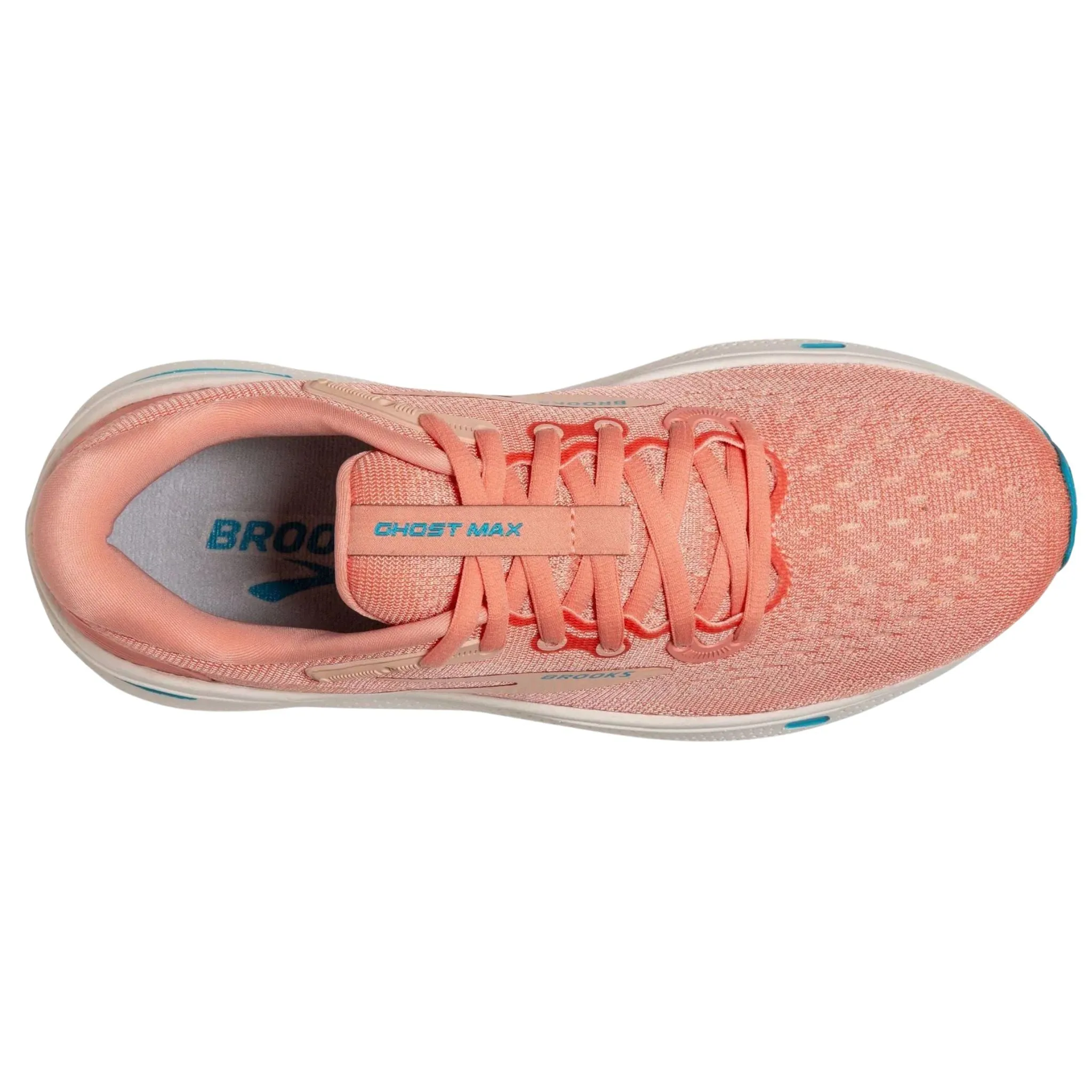 Brooks Women's 120395 818 Ghost Max Papaya Apricot Blue Cushion Neutral Running Shoes