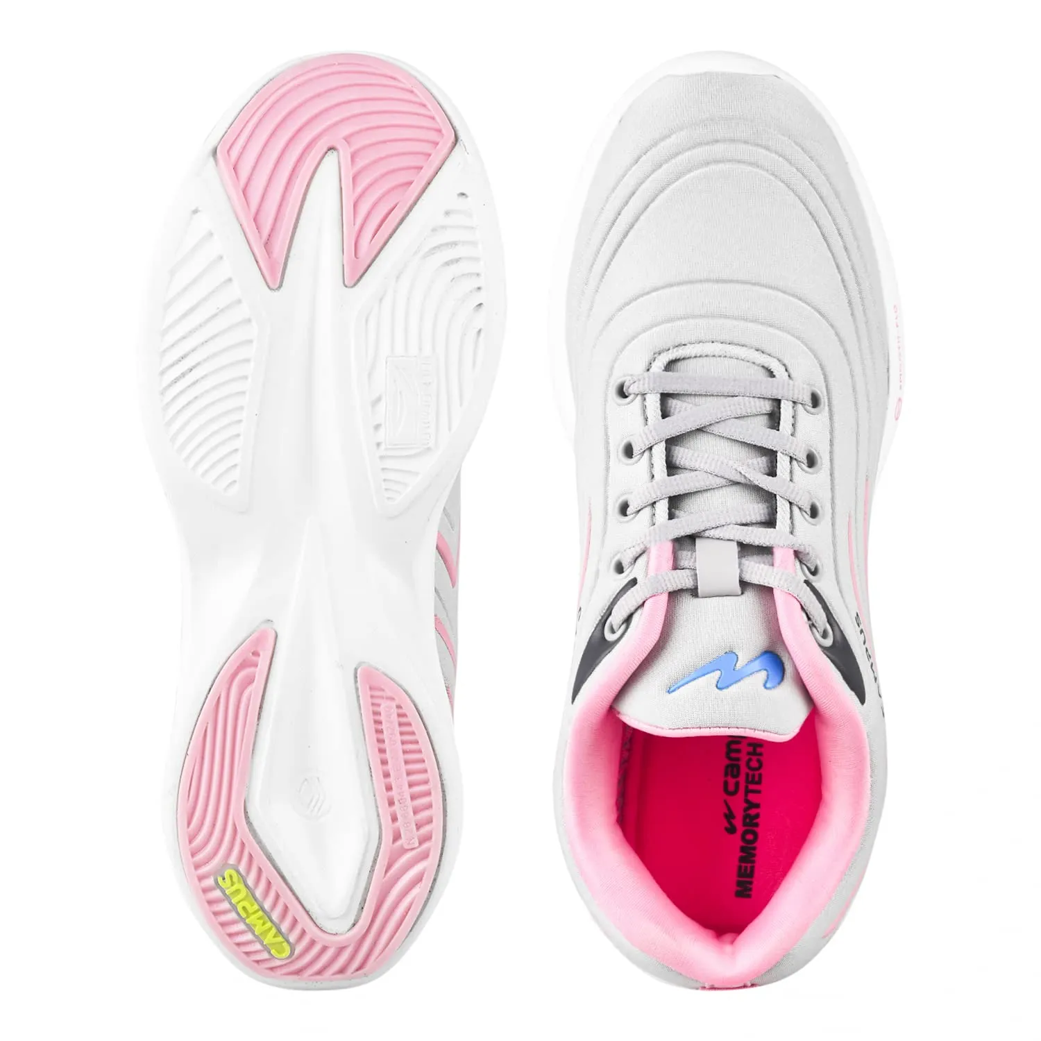 Campus Women's Camp-Candid L.Gry/Pink Running Shoes 8-UK/India