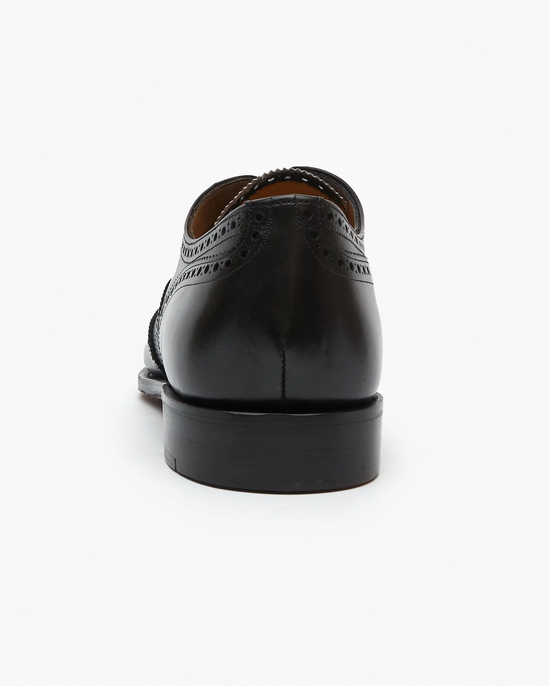 Cheaney Broad II Oxford Wingcap Brogue - Black Calf Leather