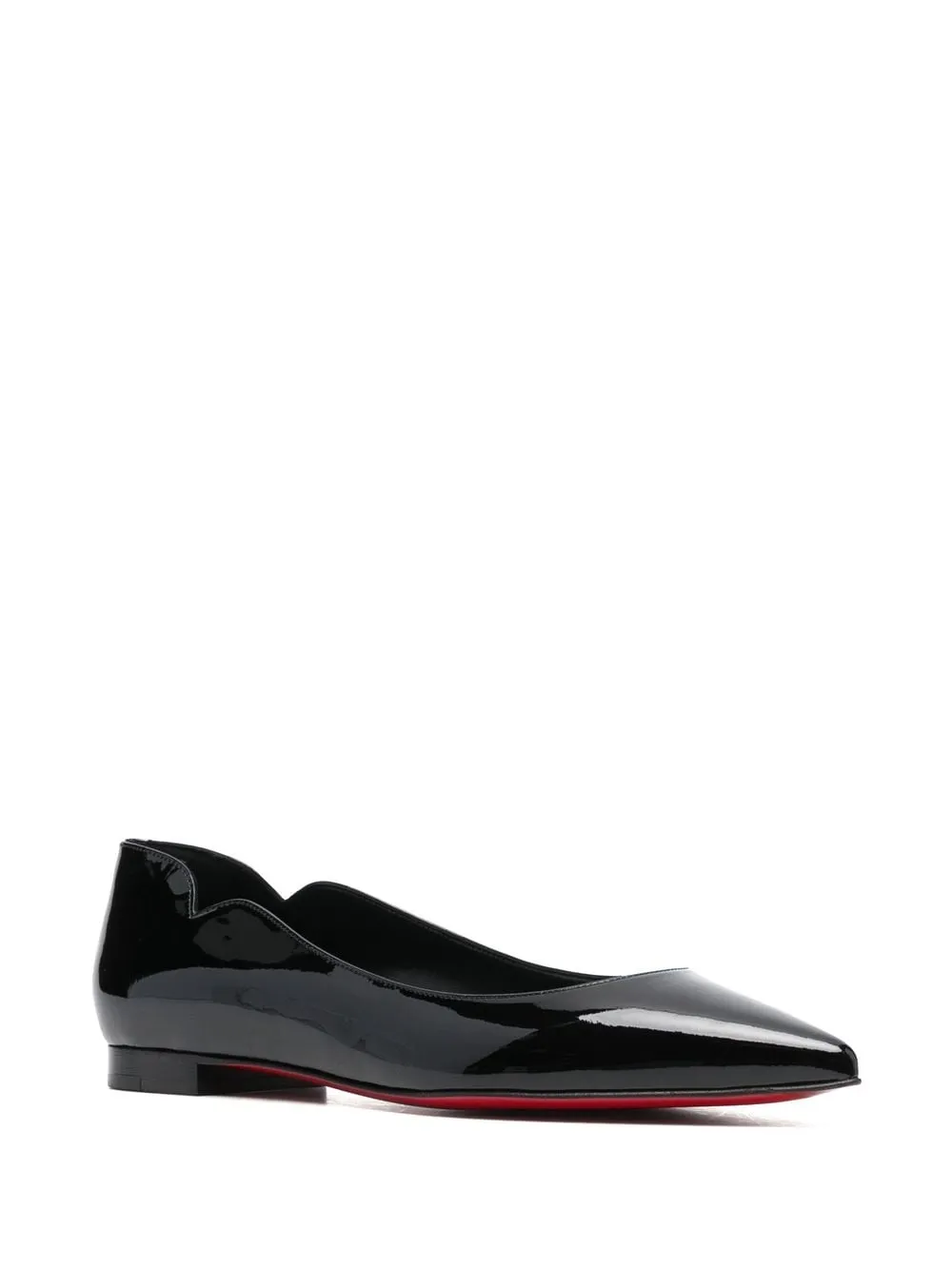 CHRISTIAN LOUBOUTIN Elegant Noir Ballerina Flats