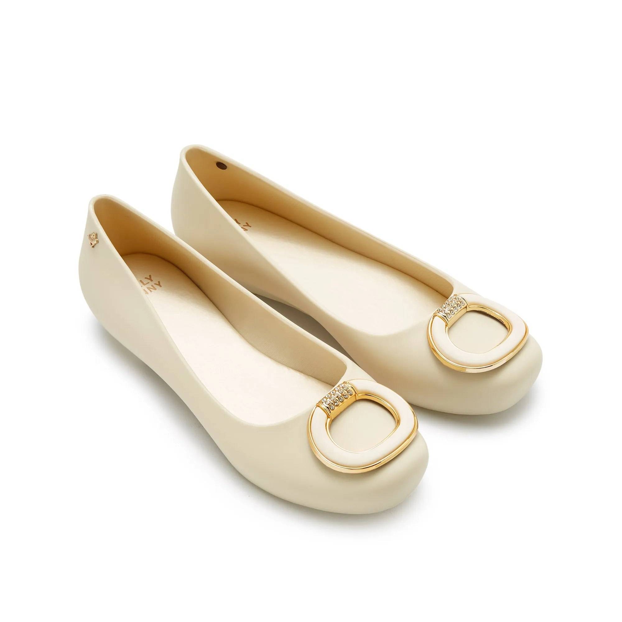 Colin Zion Flat Ballerinas White