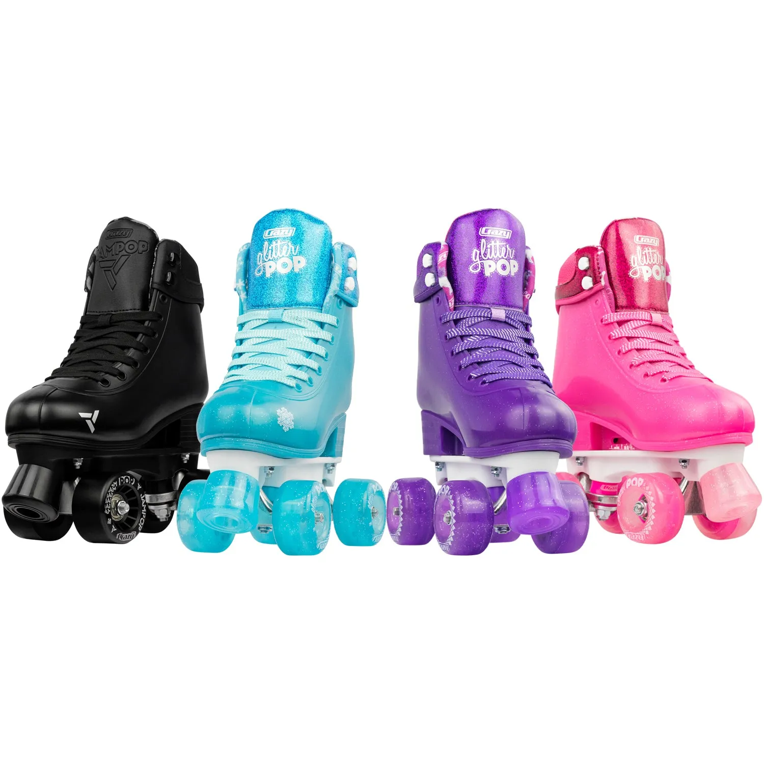 Crazy Jam Pop Roller Skates Black