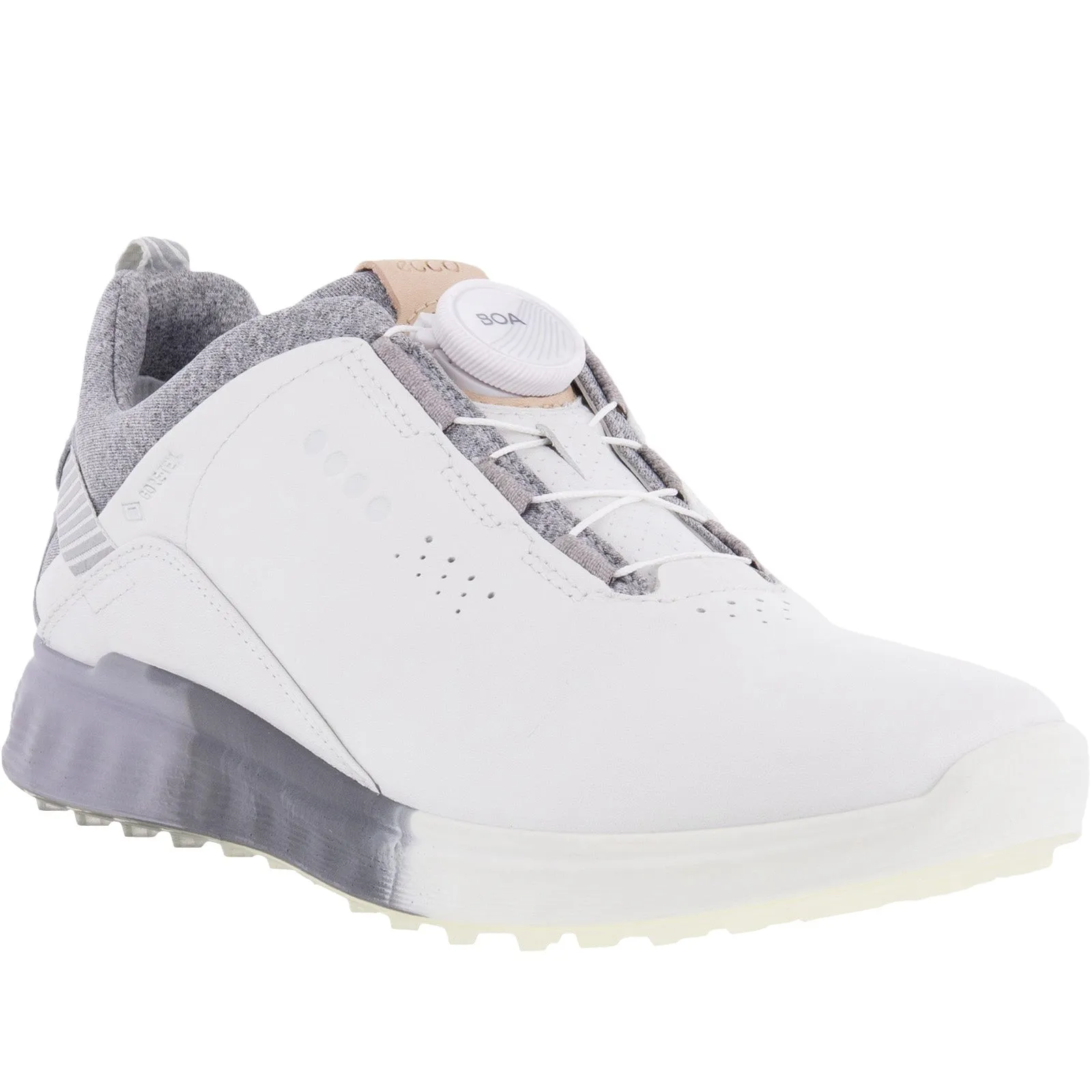 ECCO Womens S-Three GORE-TEX Leather Golf Shoes