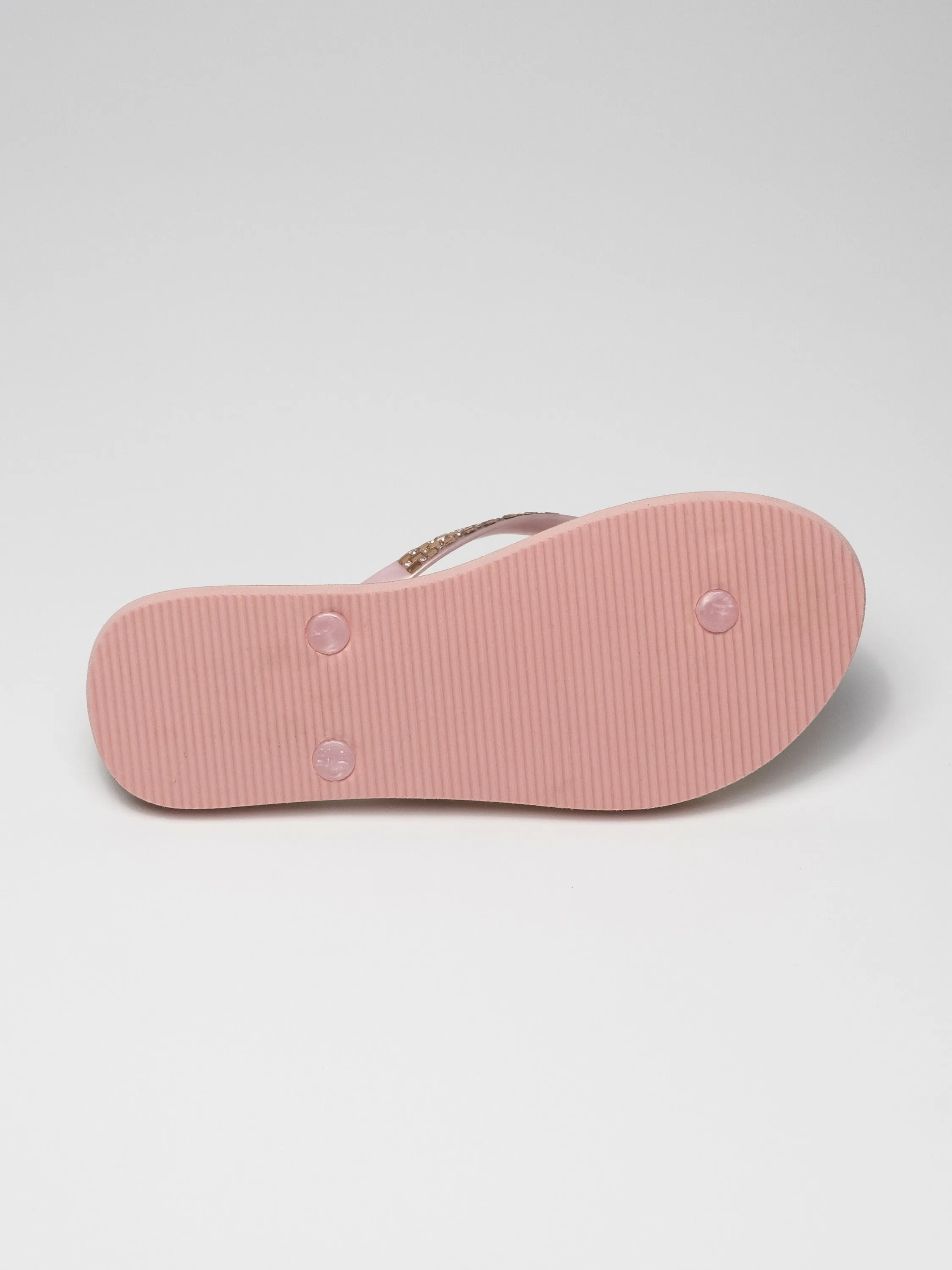 Embossed wood effect beach slipper