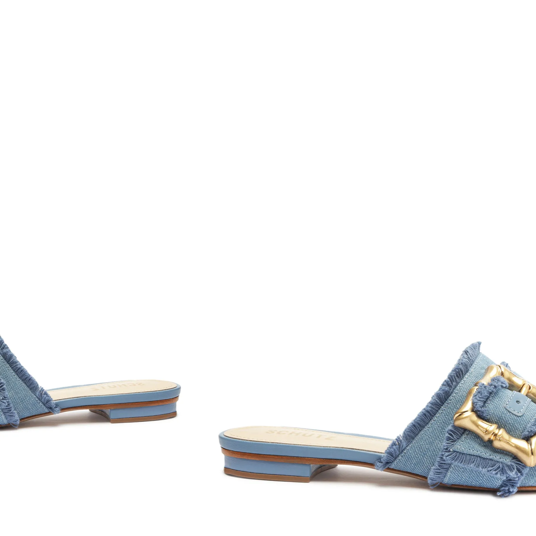 Enola Mule Denim Flat