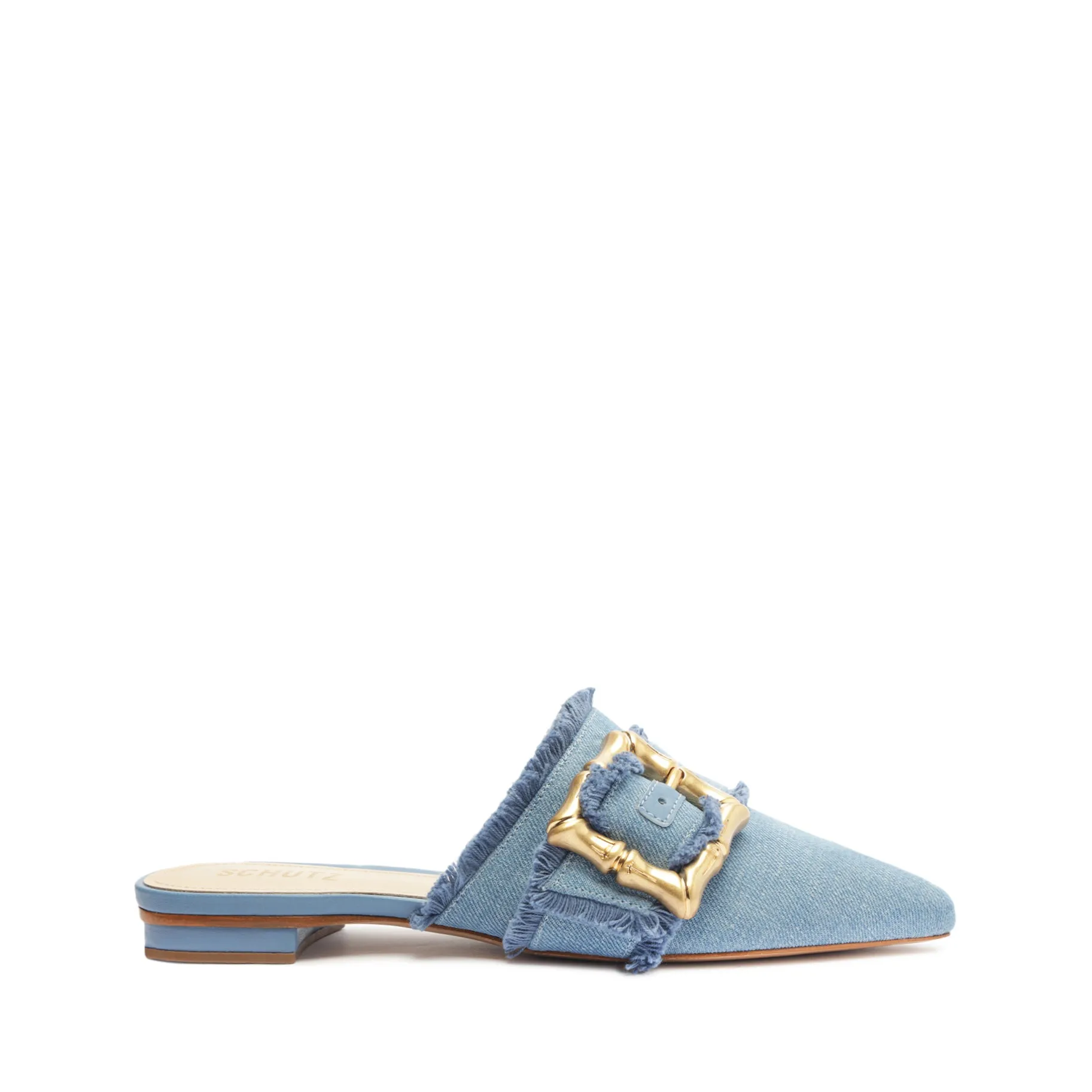 Enola Mule Denim Flat