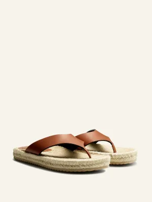 Espadrille flip flops