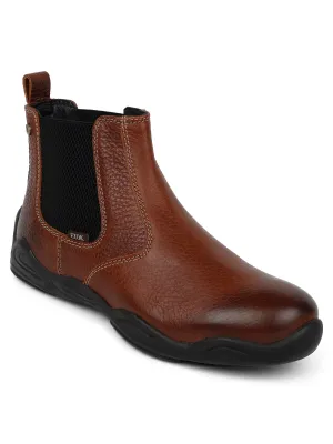 Ezok Tan Strech Casual Chelsea Boots Shoes