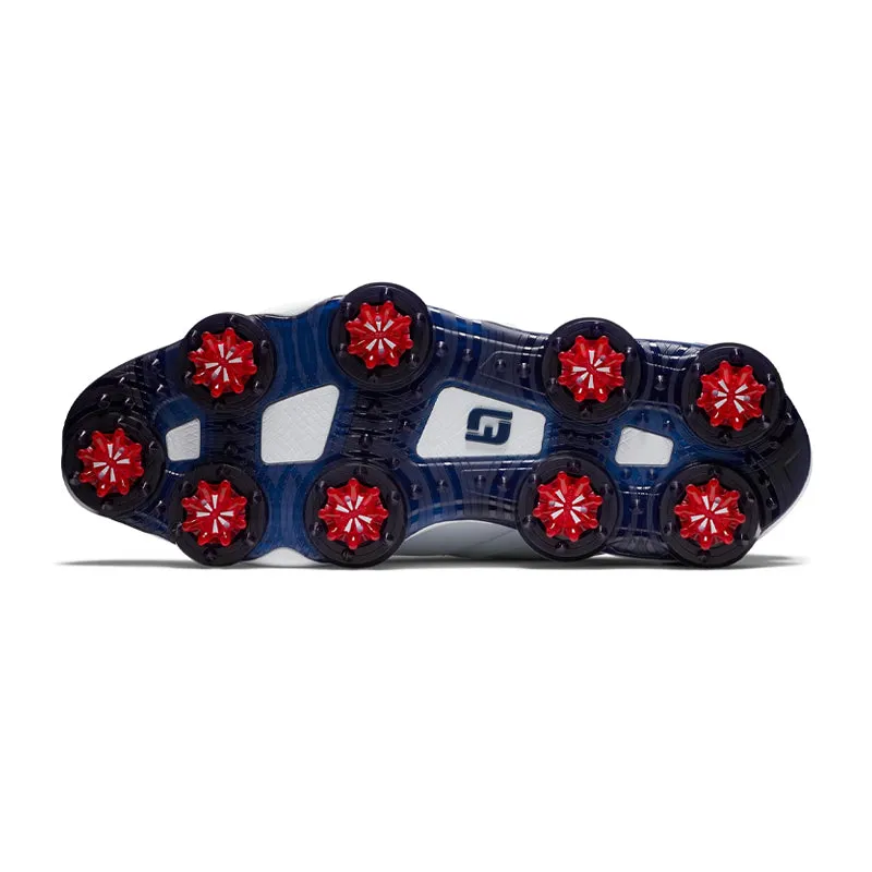 FOOTJOY Tour Alpha BOA Men's Spiked Shoes (White/Red/Navy)