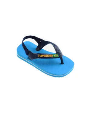 Havaianas Baby Brasil Logo II Turquoise Navy Blue