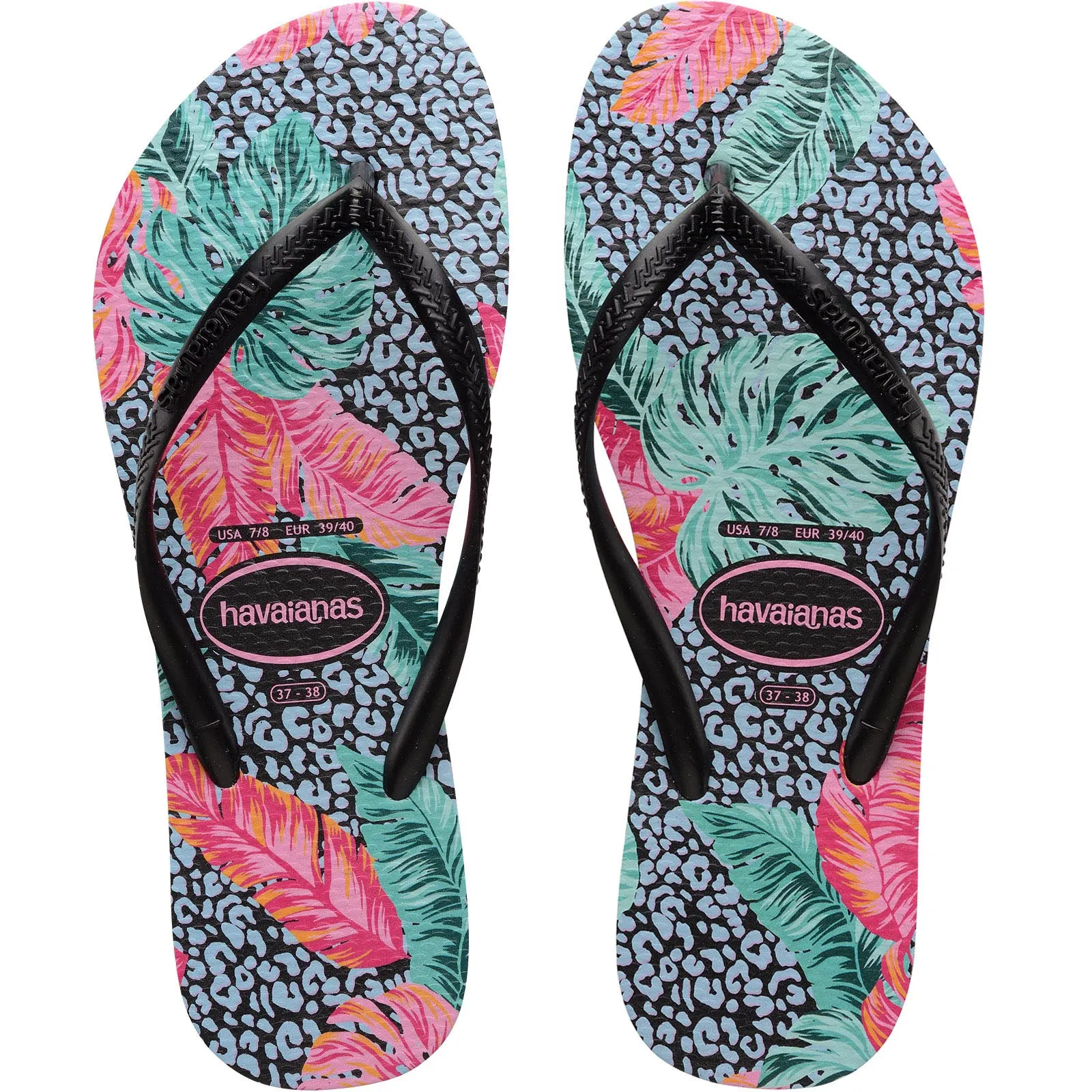 Havaianas Slim Animal Flip Flops - Floral