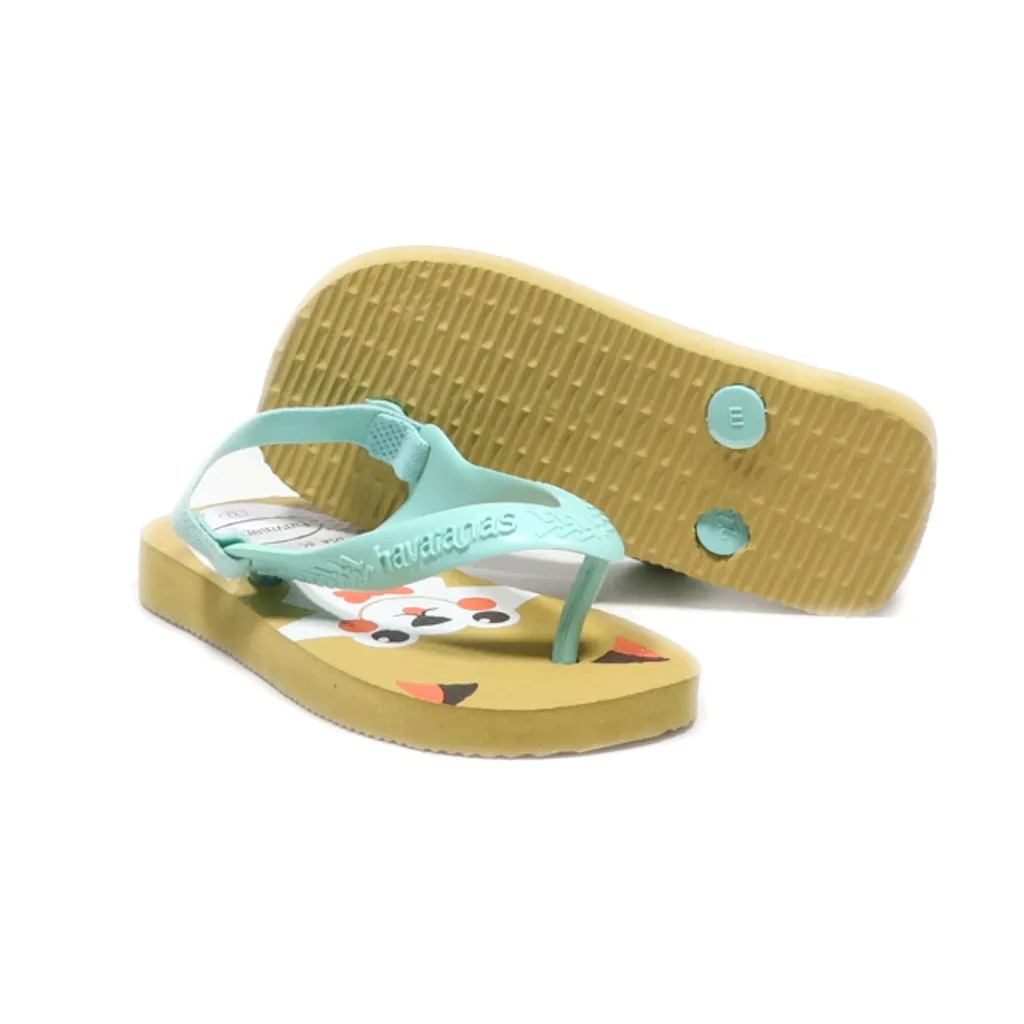 Havaianas Walkers Rubber Green Colour For Kids