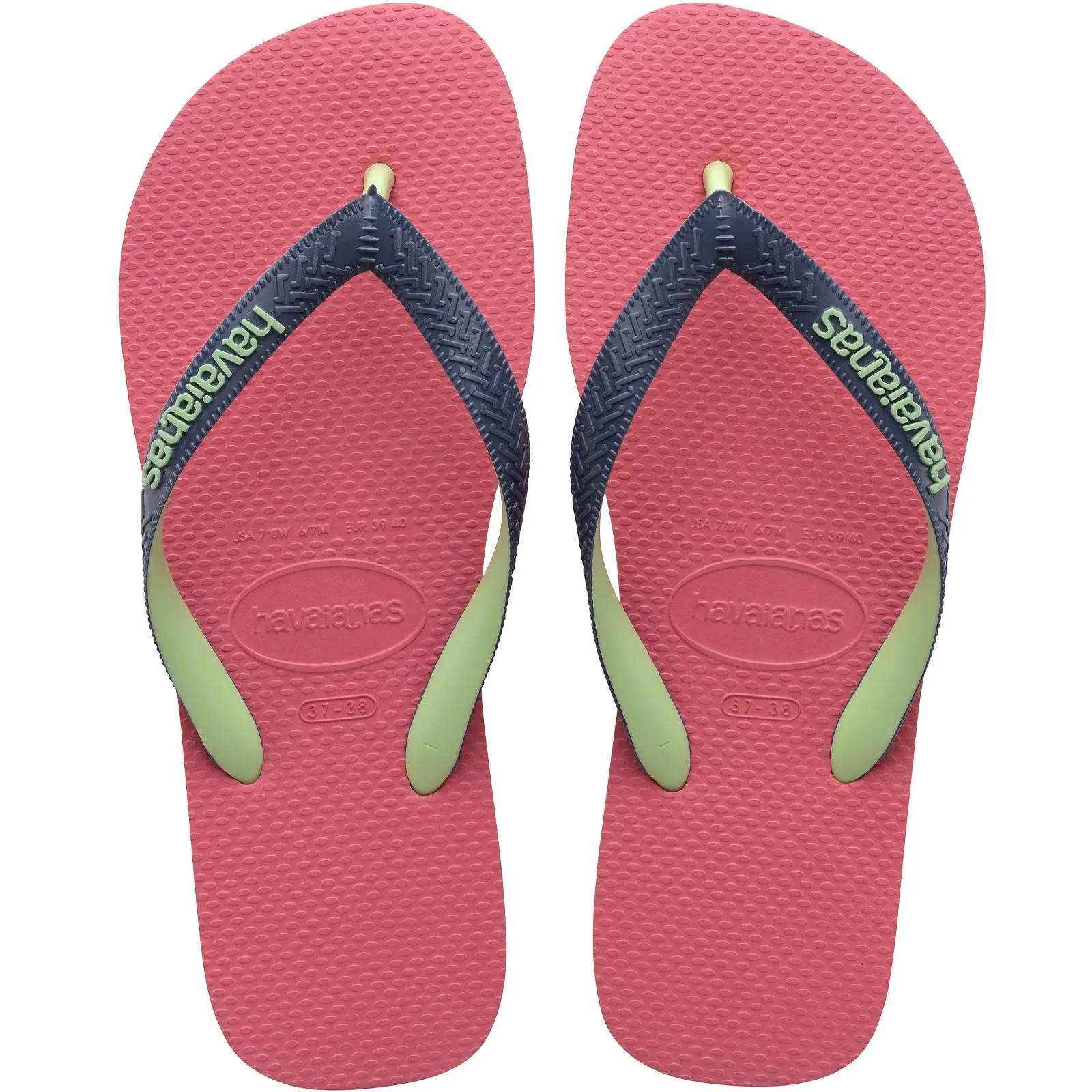 Havaianas Womens Top Mix Flip Flops - Pink Porcelain - 6/7 UK