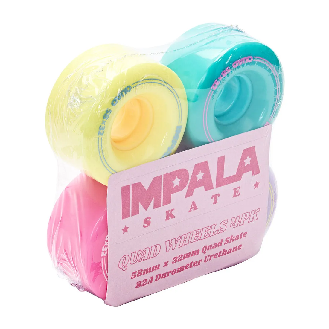 Impala 58x32mm 82a Wheels 4pk - Multi Pastel