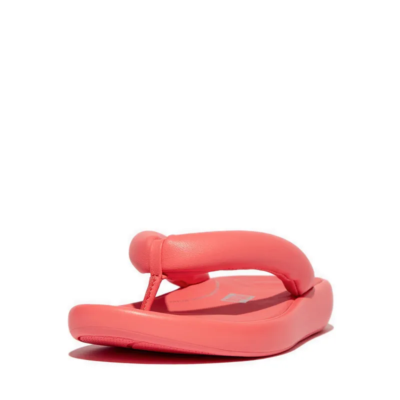 IQushion Wo D-Luxe Padded Leather Flip-Flops