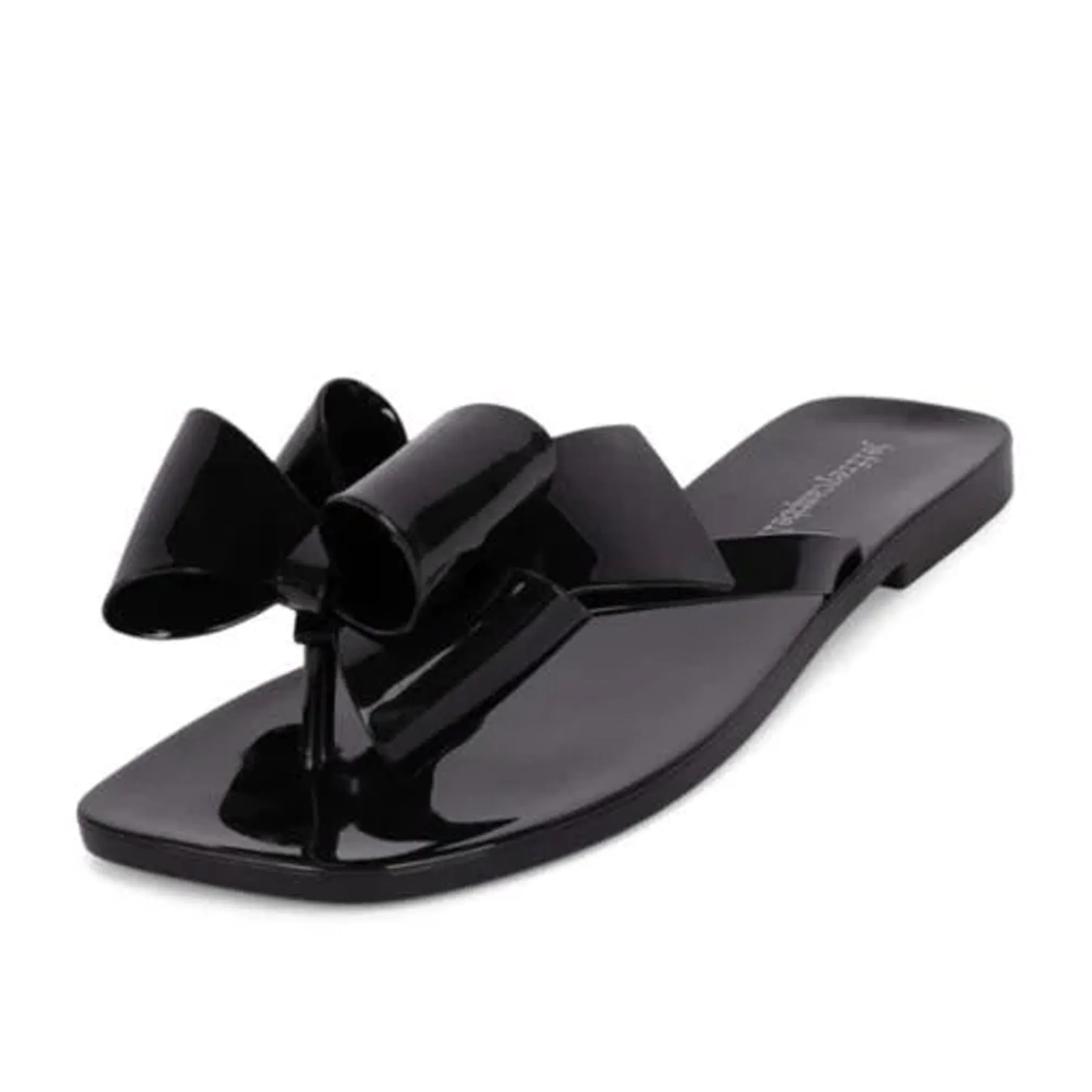 Jeffrey Campbell Womens Sugary Black Flip Flops