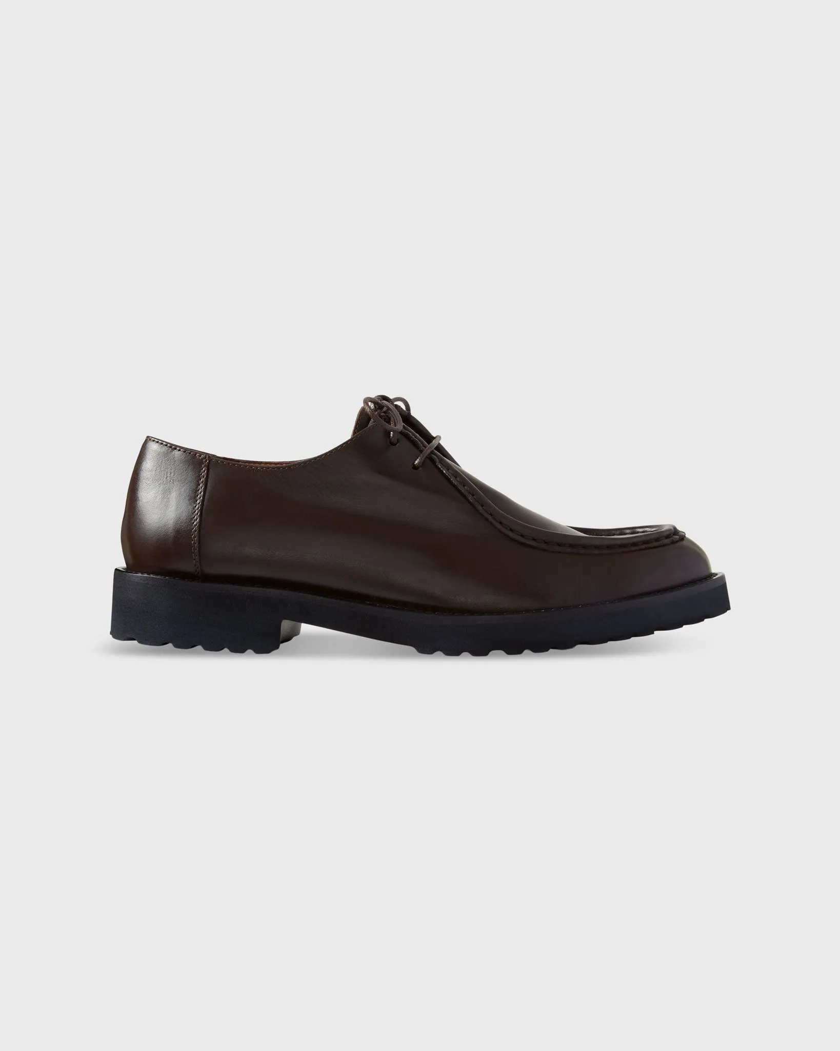 Lug Sole Oxford in Chocolate Leather